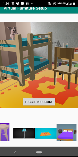 Virtual Furniture Setup Screen 2