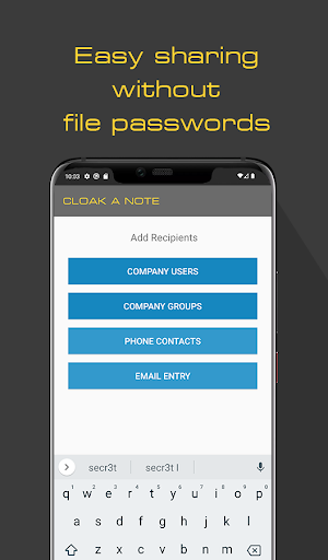 Cloak Encrypt Screen 3