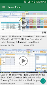 Learn Ms Excel Full Tutorials Apps