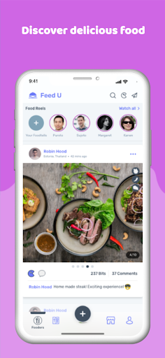 Android application FeedU : Food Network & Cooking screenshort
