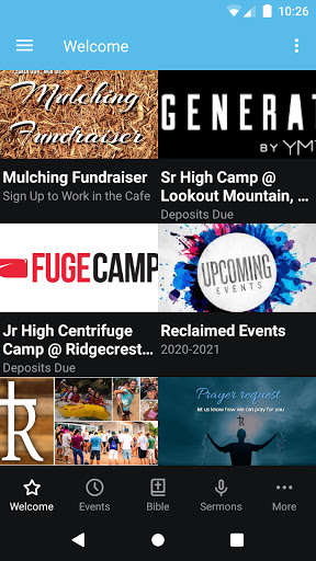 Android application RECLAIMED STUDENTS screenshort