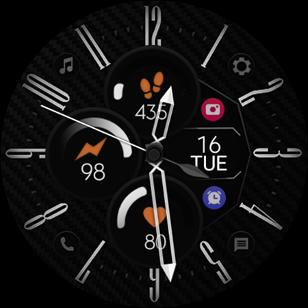 Carbon Classy watch face screenshot 8