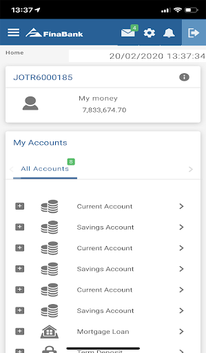 Finabank Retail Screen 2
