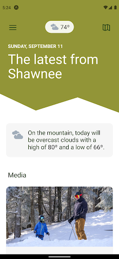 Android application Pleasant Mountain screenshort
