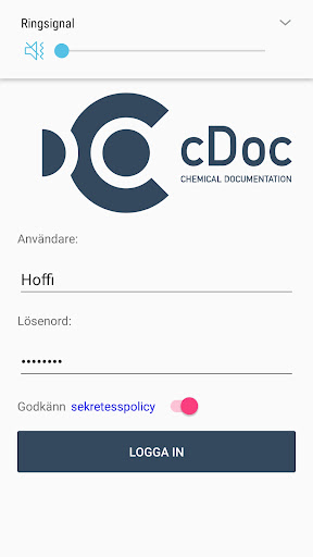 Android application cDocV2 screenshort