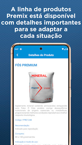 Premix App Screen 2