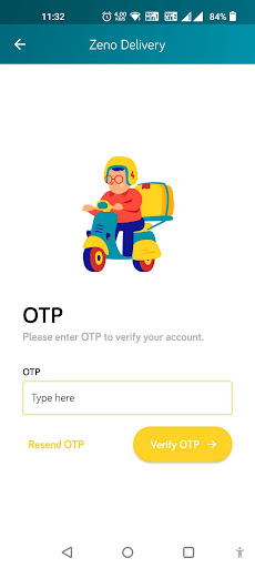 Zeno Delivery Agent Screen 3
