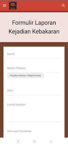 DAMKAR SIAP Screen 2