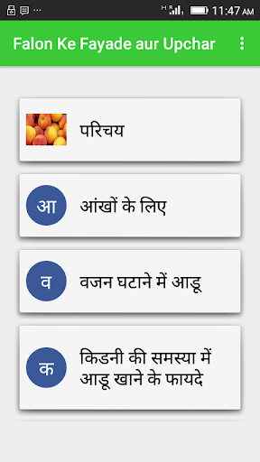Falon Ke Fayade aur Upchar Screen 2