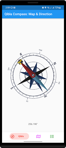 Android application Qibla Compass Map & Direction screenshort