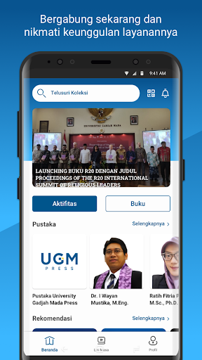 UGM PRESS Digital Library Screen 2