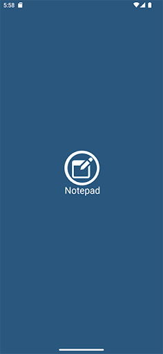 Android application Notepad screenshort