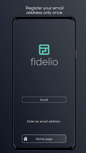 Fidelio Password-less Login Screen 2