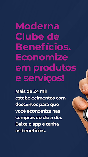 Android application Moderna Clube de Benefícios screenshort