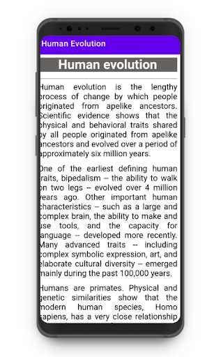 Human Evolution Screen 2