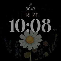 Wildflower Steps Watch Face - Screenshot Image