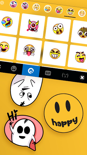 Smiley Happy Emoji Keyboard Ba Screen 3