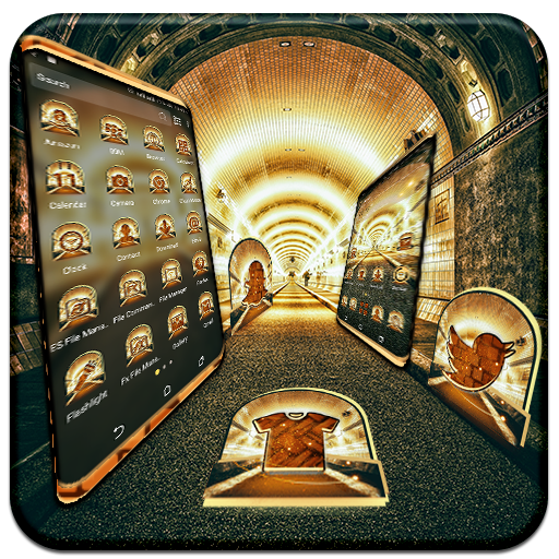 Tunnel Lights Launcher Theme logo