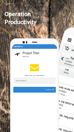 Android application Project Titan screenshort