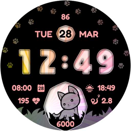 JK_33 Kawaii Kitten Cat logo
