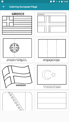 Europe : Coloring Flags - Screenshot 2