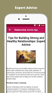 Relationship Advice App
