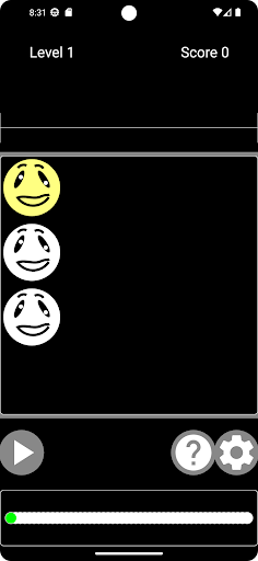 Android application Attention Game screenshort