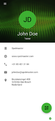 Android application Business Card screenshort