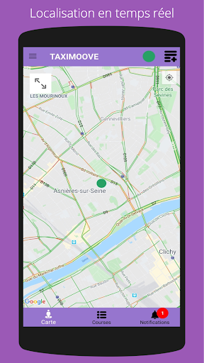 Android application TAXIMOOVE screenshort