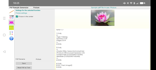 Pdf Sample Generator Screen 3