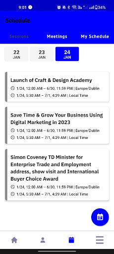 Android application Showcase Connect screenshort