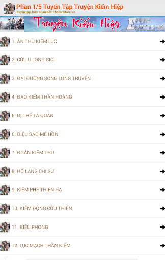 Tuyển Tập Truyện Kiếm Hiệp Phần 1/5