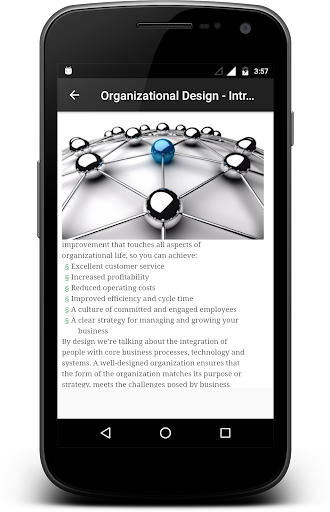 Organizational Design Screen 3