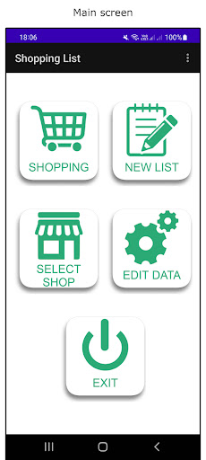 Android application Shopping List - simple, quick screenshort