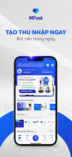 Android application MFast - Trên cả thu nhập screenshort