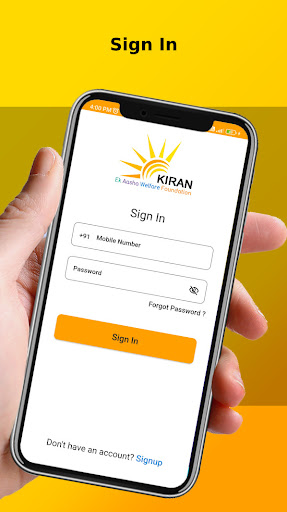 Android application NGO Kiran screenshort