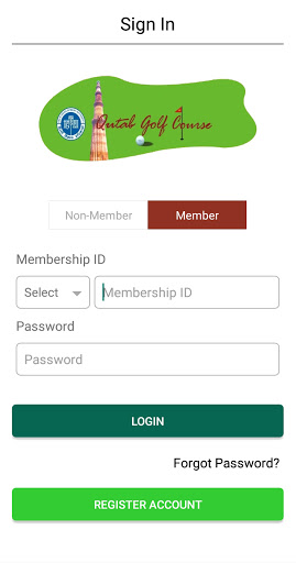 Android application Qutab Golf Course screenshort