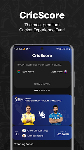 Screenshot of CricScore - Live Cricket Score