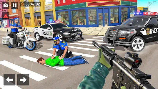 Police Car Crime Chase Game