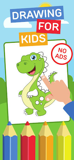 Android application Dino: Coloring game for kids screenshort