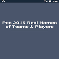 Pes 2019 Real Names of Teams  Players