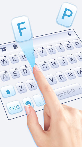 Simple Blue Business Keyboard Screen 2
