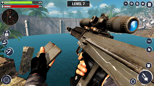 Sniper 3d: 狙擊手 小遊戲 gun gang 使命