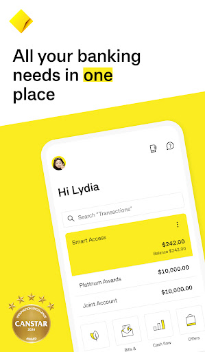 Screenshot of CommBank