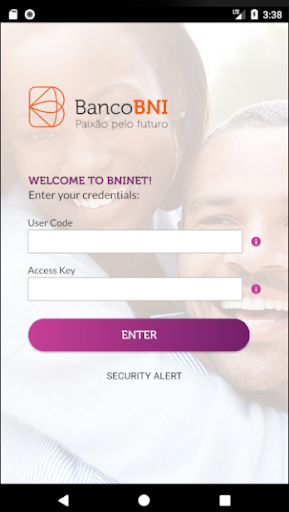 Android application BNI NET Particulares screenshort