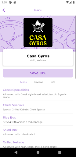 Casa Gyros Screen 2