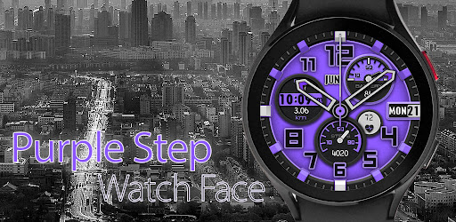 Purple Step Watch Face