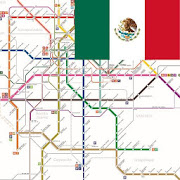 MEXICO METRO BUS TROLE RTP TREN MAP