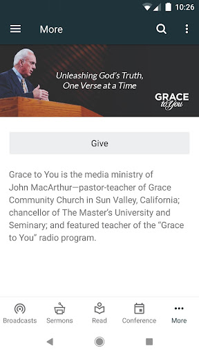 Screenshot of Grace to You