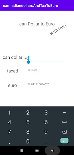 can dollar to Euro With Tax 1